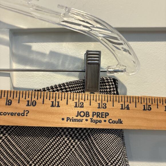 Petite Sophisticate Skirt Size 8 Wool Blend Glen Plaid A-Line Office Made Italy - Picture 9 of 13